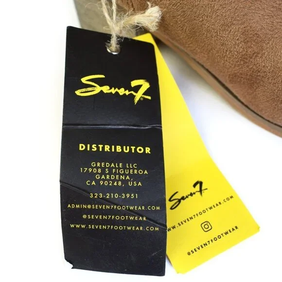 NWT SEVEN7 Vegan Suede Soho Ankle Booties Size 6 - Picture 7 of 12